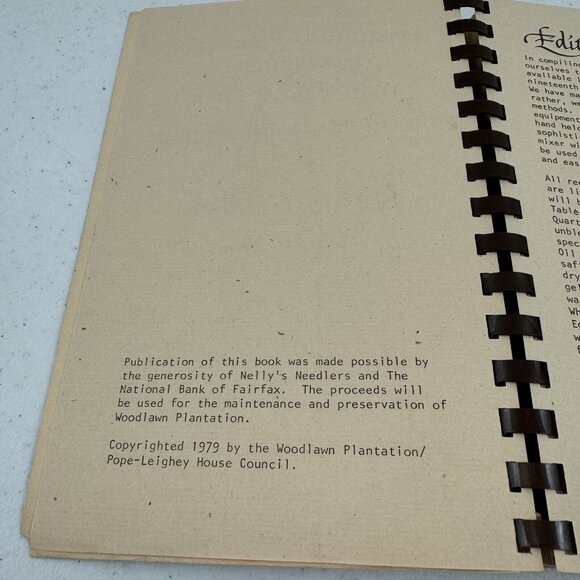 Woodlawn Plantation Cook Book 1979 Nelly’s Needlers Great Collection Of Recipes - Picture 4 of 13